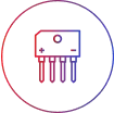 Gradient icon representing an electrical component or circuit element