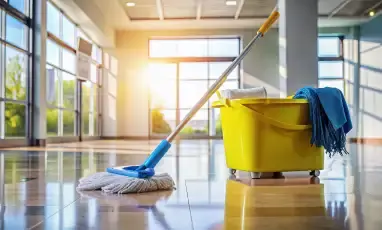 Professional floor cleaning and maintenance service for residential spaces in Dubai
