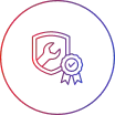 Warranty and maintenance icon representing kitchen renovation services